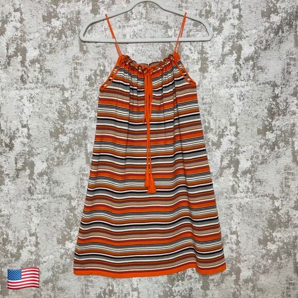 Jucca Cotton Striped Mini Swing Sundress - Picture 1 of 5